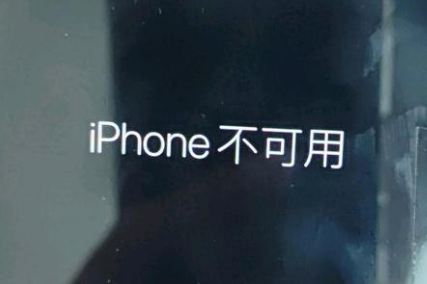 海阳苹果服务网点分享锁屏界面显示“iPhone 不可用”如何解决 